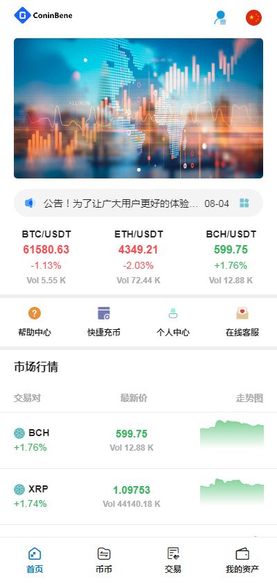 【交易所】Bbank多语言交易所/USDT秒合约/杠杆/C2C法币交易/vue前端全开源插图 【交易所】Bbank多语言交易所/USDT秒合约/杠杆/C2C法币交易/vue前端全开源插图