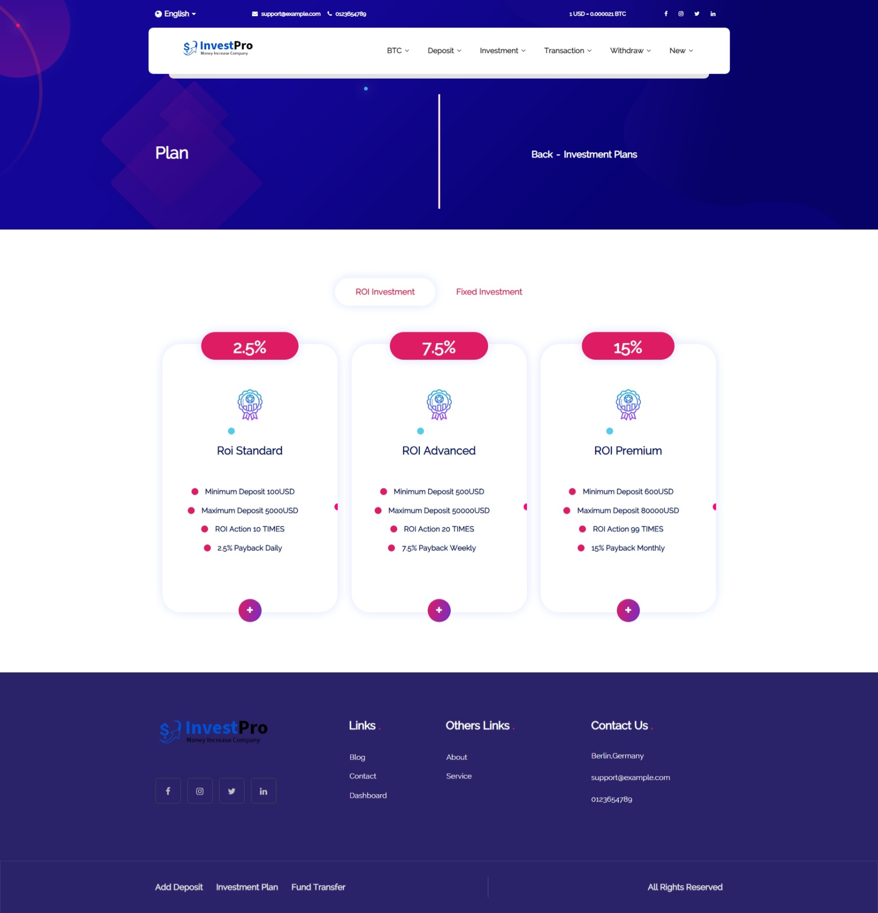 【海外理财】多语言海外版投资理财系统/投资分红系统/虚拟币投注系统