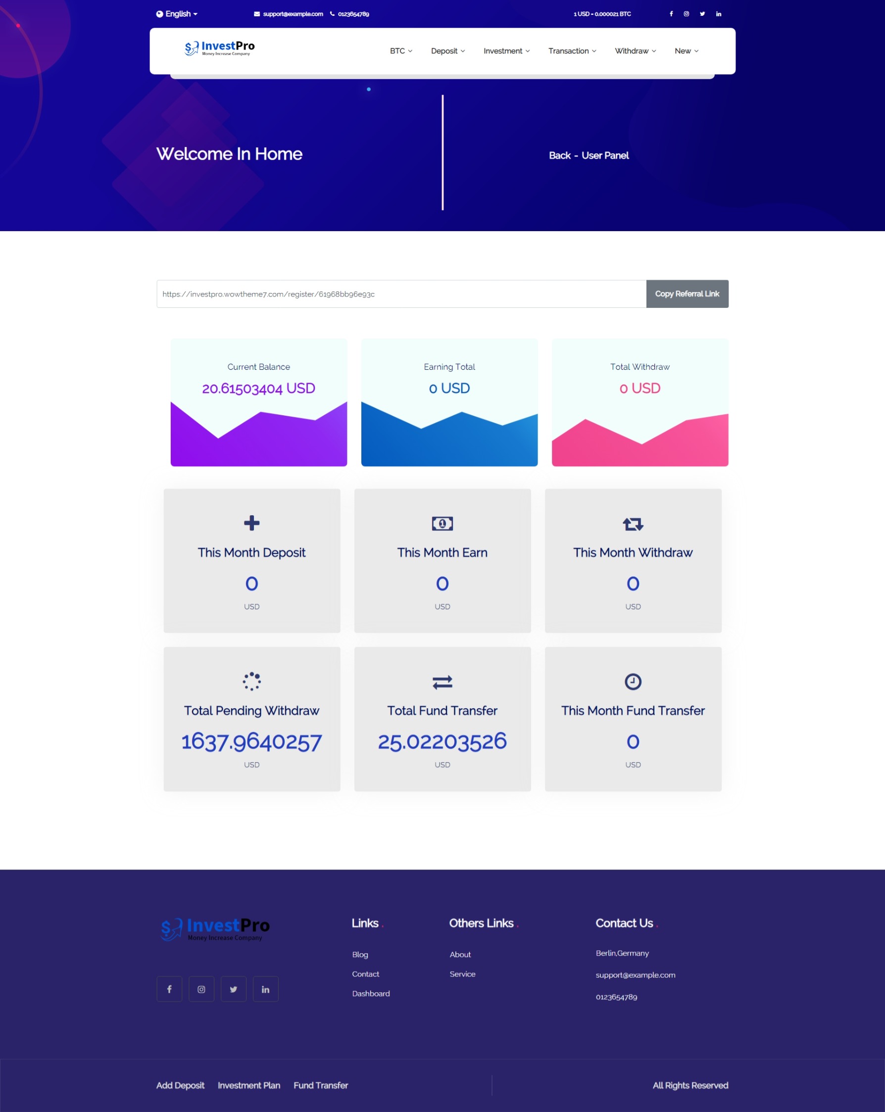 【海外理财】多语言投资理财系统/投资分红系统/虚拟币投注系统