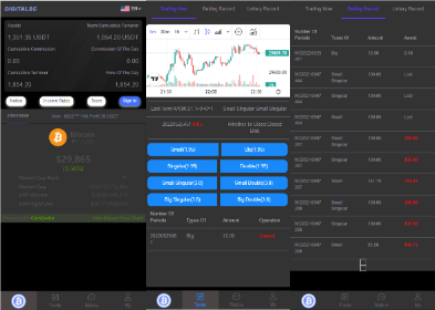 【竞猜】黑色区块链竞猜系统/虚拟币大小单双竞猜下注/USDT充值